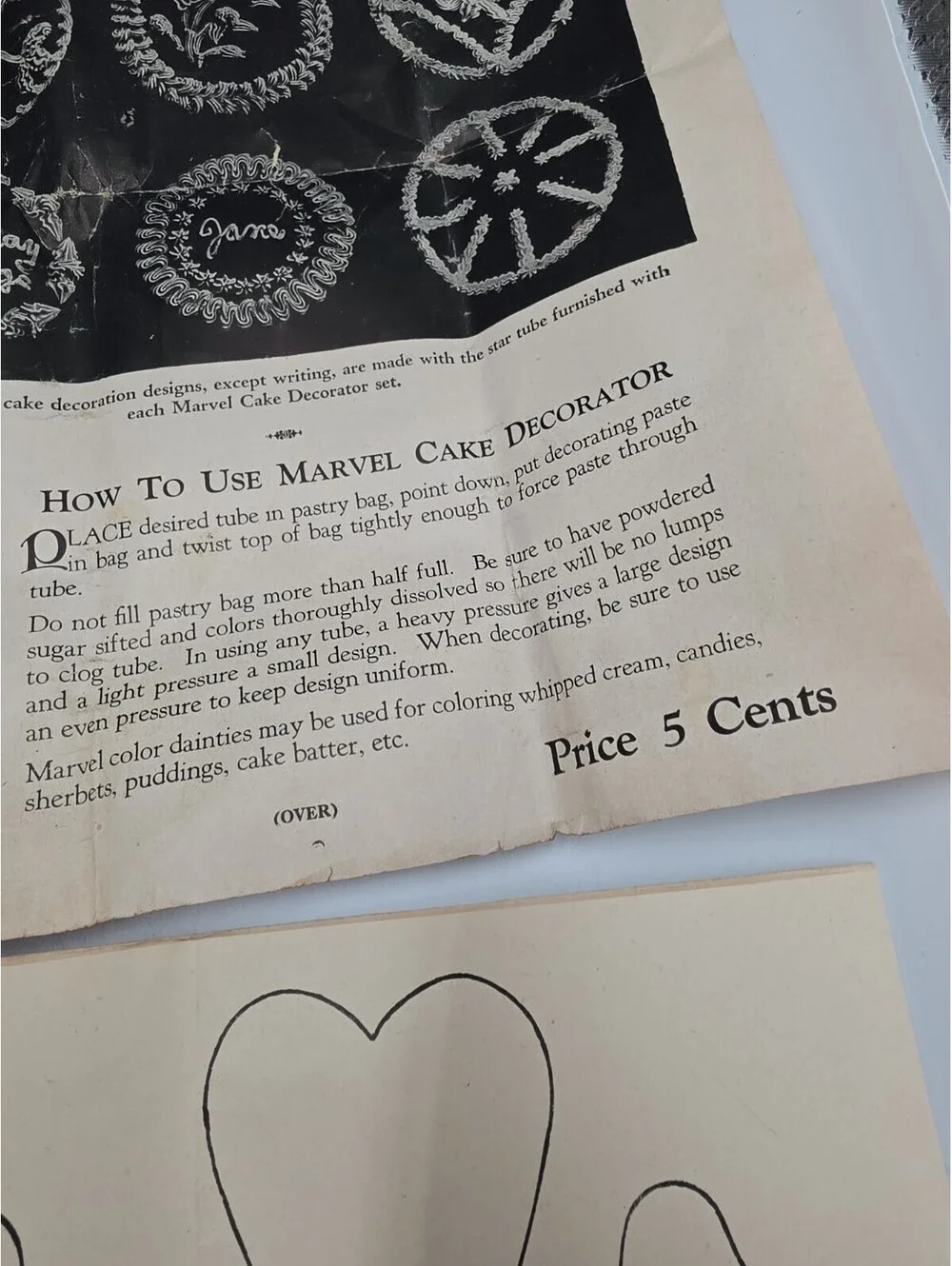Vintage Marvel Cake Decorator Set Aluminum Pastry Icing Bag Tips Manual See Pics